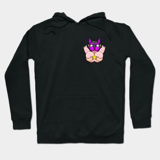 Gay Pink Pup Bum Squeeze Hoodie